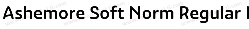 Ashemore Soft Norm Regular Norm Reg字体转换